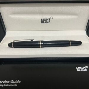 Montblanc Black and Silver Ballpoint Pen